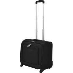 vidaXL Pilot Trolley Black Telescopic Handle Luggage Suitcase Travel Bag Case