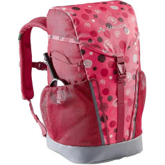 VAUDE Children's Backpack Boys and Girls Puck, Comfortable Hiking Backpack Children, Weatherproof School Backpack with Rain Cover and Magnifying Glass, Lots of Storage Space, Blue/Eclipse, 10 Litres