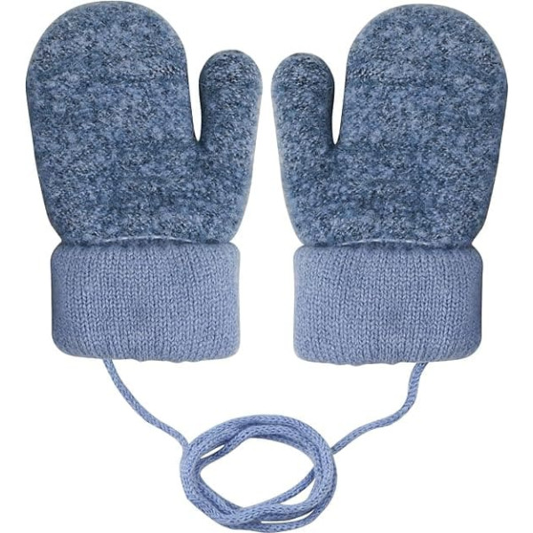 Becellen Baby Gloves Mittens Winter Kids Warm Knitted Gloves Soft Cute Gloves with Lanyard for 0-3 Years Girls Boys
