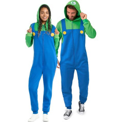 OppoSuits Adult Unisex Super Mario Brothers Onesie - Nintendo One-piece - Loose Fit - Includes Pockets