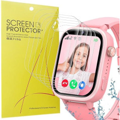 Blueshaweu Screen Protector Compatible with AKUMAKA 4G Children's Smartwatch T40, HD Clear Flexible TPU Screen Protector [Pack of 6] Compatible with AKUMAKA T40 /Minilandia T40/SWGOTA T40 Smartwatch