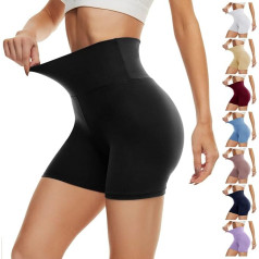 DDOBB Women’s Cycling Shorts, Short Shorts, Sports Shorts, Leggings, Opaque, High Waisted Shorts, Elasticated Underpants, Fitness Hotpants Summer Boxer Shorts