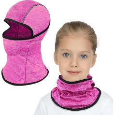 GOZINA Children's Balaclava, Winter Windproof Balaclava for Boys Girls 2-5 Years Old, Warm Balaclava, Ski Mask, Children, Balaclava Hat with Neck Warmer for Outdoor Sports, Cycling, Skiing