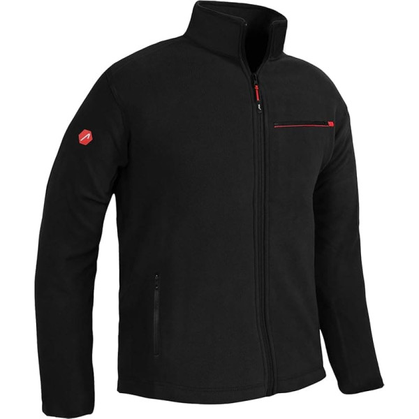 ACE Fleece Jacket - Warm Outdoor Jacket for Men - Men's Jacket without Hood - Zip & Three Pockets - S to 4XL