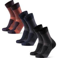 DANISH ENDURANCE Lightweight Merino Wool Hiking Socks, Warm Wool Socks, Merino Socks, Padded, Breathable, Unisex, for Men & Women, 3 & 5 Pairs