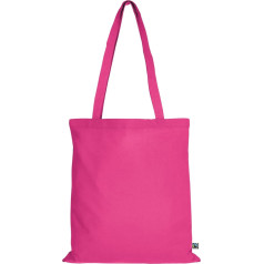 TEXXILLA Cotton Bag in 14 Colours Made of Fairtrade Certified Cotton with Two Long Handles 38 x 42 cm Shopping Bag Blank Colour: Pink