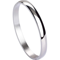 MILAKOO Stainless Steel Bangle Women's Oval Bracelet 6/8 mm Women's Stainless Steel Bracelet Woman