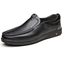 LAZIRO Men's Low Top Casual Shoes Men's Single Shoes Genuine Leather Large