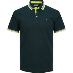JACK & JONES Male Polo Shirt Plus Size Plain Polo Shirt