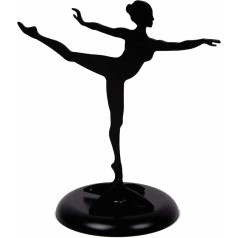Kikkerland Steel Ballerina Jewellery Stand, Black