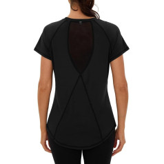 Terecey Sports T-Shirt, Women's Short-Sleeved Functional Shirt, Sports Shirt, Breathable Running Shirt, Fitness, Yoga, Sports Tops with Back Mesh, S-3XL