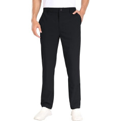 MoFiz Men's Golf Trousers, Stretch Chino Trousers, Leisure Trousers, Work Trousers, Long, Summer, Lightweight, Quick-Drying, Hiking Trousers, Outdoor Trousers