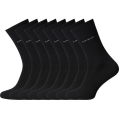 Camano 8 Pairs of Unisex 3642 CA-SOFT Cotton Socks without Rubber Print for Men and Women