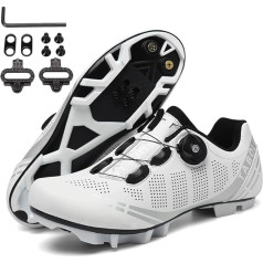 Hixingo Cycling Shoes Men Women XXXX MTB Cycling Shoes Mountain Bike Shoes Trainers Breathable Outdoor Cycling Shoes Bicycle Spin MTB Shoes 36-47 EU