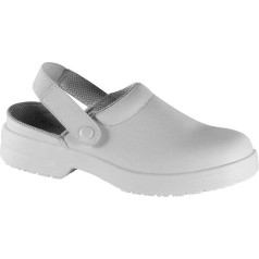 Vidar Safety Clogs 00A711S White with 2 x Insoles (37), White