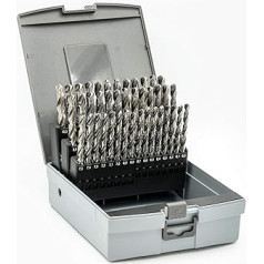 BaerCoil BAER Spiral Drill Bit Set, (0.1 mm Rising Level) 6-10 mm, HSSG, DIN 338, Drill Set Steel, Twist Drill Set, Drill Set HSS, Steel Drill Bit Set