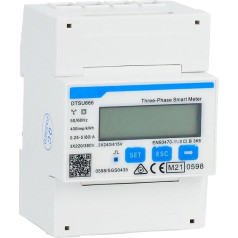 ARMYJY Three-Phase Electricity Meter, Four Wire Guide Rail Type DTSU666 Electricity Energy Meter Smart Meter for Import and Export