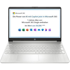 HP 1 15s-fq3215ng 15.6 Inch 1920 x 1080 Pixels, Intel Celeron N4500, 4GB, 128GB SSD, Windows 11 Home in S Mode