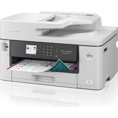 Brother MFC-J5340DW 4-in-1 Colour Inkjet Multifunction Device, White, Medium, 250 Sheet Paper Cassette, 50 Sheets ADF.