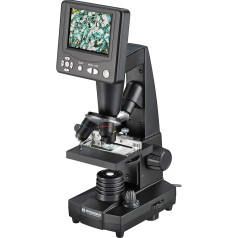 Bresser LCD Microscope 50x-500x (2000x digital), 5 Megapixel, 8.9cm (3.5 inch) LCD display