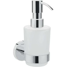 hansgrohe Logis Universal Soap Dispenser Refillable Soap Dispenser for Liquid Soap and Lotion, Chrome