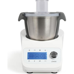 Livoo DOP219W Super Cooker Multifunctional Robot 12 Speeds 125 to 5000 rpm 3.5 L Stainless Steel Bowl 1000 W
