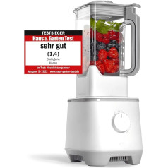 Hanno High Performance Blender, 2000 W, 32,000 rpm, Stand Mixer with 2.5 L Tritan Container without BPA, Smoothie Maker incl. Recipe Book (English language not guaranteed)