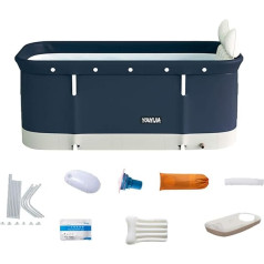 Foldable Bathtub, Foldable Mobile Bathtub for Adults, Ideal for Small Bathroom, Family Bathroom, Spa Bath, for Shower, Hot Bath, Ice Bath