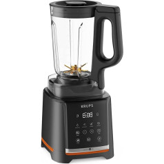 Krups InfinyMix KB9158 High Speed Blender | 1600 W | 5 Automatic Programmes + Manual Setting | Tritan Container | Includes Recipe Book | Smoothies, Shakes, Crushed Ice | Black
