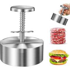 Adjustable Hamburger Patty Maker Stainless Steel Hamburger Press Patty Making Molds Grill Grill Meat Tool Kitchen Accessories for Burger Patties Cooking BBQ Hamburger Patty