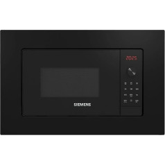 Siemens BE623LMB3 iQ300 built-in microwave, black, cookControl8 - automatic programs, humidClean Plus - interior cleaning, grill function