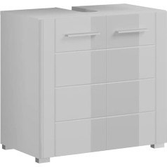 homes&jones Venice Bathroom Vanity Unit 60 x 56 x 34 cm Wood Composite White Replica / White High Gloss