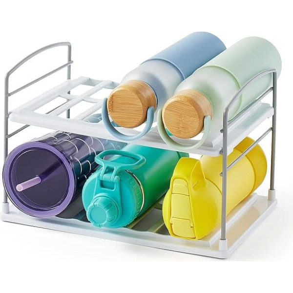 YouCopia 50185 UpSpace Water Bottle Organiser, Plastic, White