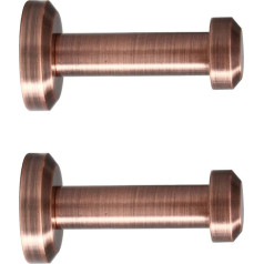 sourcing map Copper Wall Mounted Hook 1.85 Inch Hook Bag Coat Towel Robe Clothes Hanger with Screws Copper 2 Pack