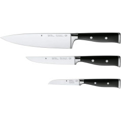 WMF 3-Piece Steel Grand Class Kitchen Knife Set, Black