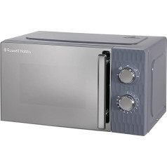 Russell Hobbs Honeycomb RHMM715G 17 Litre 700 W Grey Solo Manual Microwave with 5 Power Levels, Integrated Timer and Defrost Function