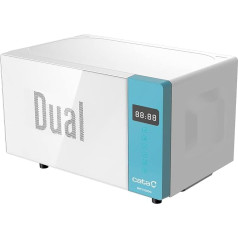 MM 5120DG Blue - Microwave in White and Blue - Freestanding Model - 700 W with 5 Power Levels and 800 Watt Grill - Timer up to 30 Minutes - Microwave with 20 L Capacity - Cata
