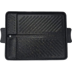 Korean Style Rectangular Griddle Pan Non-Stick Smokeless Baking Tray Griddle Plate for Indoor Outdoor