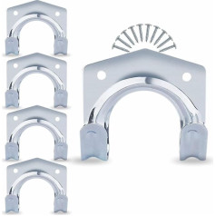 Garagenhaken, strapazierfähig, Wandhaken mit Schrauben, zum Aufhängen, Werkzeugaufbewahrung, Organizer für Garten, Balkon, Schuppen, Werkstatt, Bauernhof, Werkbank, Schaufeln, Rechen, Besen,