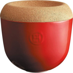 Emile Henry EH348763 Ceramic Garlic Pot 14.6 x 14.6 x 13.4 cm Grand Cru 14.6 x 14.6 x 13.4 cm