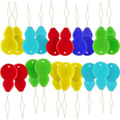 Pack of 25 Needle Threaders, Easy Insertion Needle Threader for Hand Sewing, Yarn, Embroidery and Cross Stitch. Assorted Colours