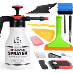 FOSHIO Vinyl Tool Kit Car Film Squeegee Set for Tinting Film, Car Wrap, Spray Bottle and Cleaning Cloth, Scraper, Felt Squeegee, Scalpel Knife, Cutter Knife, Silicone Window Squeegee