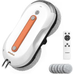 AlfaBot X7 Pro Window Cleaning Robot, Intelligent Window Cleaning Robot on Both Sides, Spray Function, Large Water Tank, Streak-free Cleaning for Glass, Tiles and Smooth Surfaces