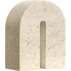 Navaris Living Room Decoration - Modern Table Decoration - Modern Sculpture - Marble Sculpture - Decoration Marble - Real Stone - Durable and Easy to Clean