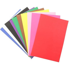 Milisten Pack of 10 Foam Panels EVA Foamie Sheets Paper Colourful Sponge Craft Foam for DIY Scrapbooking Art Classroom Party Supplies A4 Size