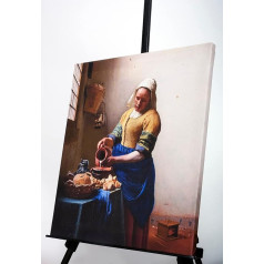 PLAYMATS Reproduction of Johannes Vermeer - Maid with Milk Jug 50 x 45 cm