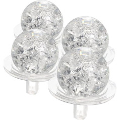 4 Sets of Accessories for Fountain Balls, Glass Ball, Crystal Ball, Aquarium Accessories, Porcelain Decoration, Bowl, Indoor Fountain, Water Fountain, Table Craft, Clear Ball, Plastic