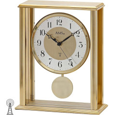 AMS Uhrenfabrik Clock, Silver, 25 x 7 x 153 cm