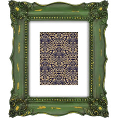 Simon's Shop Baroque Picture Frame 20 x 25 Shabby Chic Moss Green 20 x 25 cm