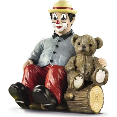 Gilde Clown Decorative Figure 2 Strong Friends - Collectible Hand-Painted - Height 11.5 cm - in Gift Box - Lucky Charm Courage Talisman - Gift Birthday Birth